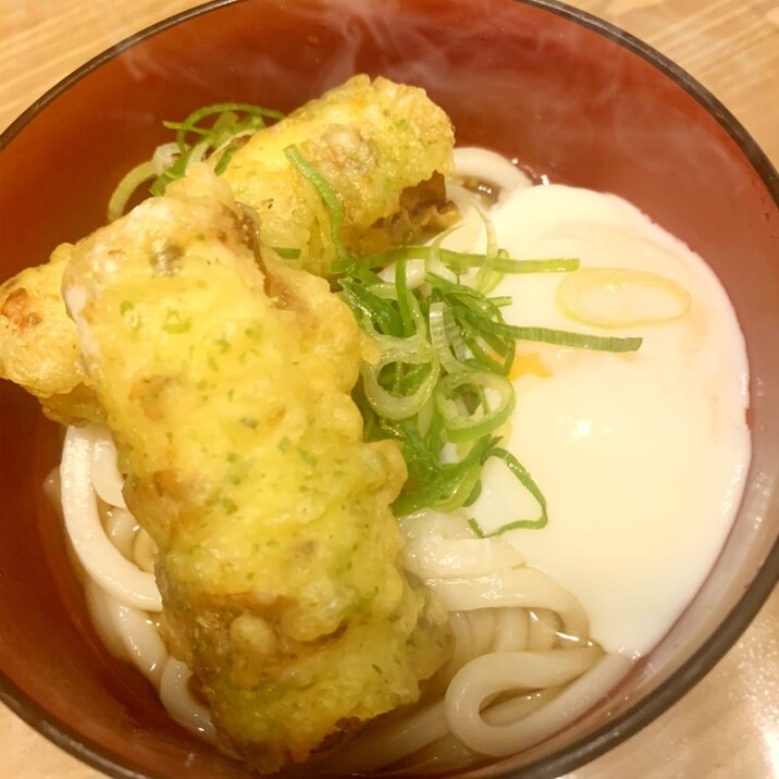 冷凍うどんで釜玉うどん♪